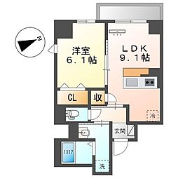 間取図画像 1LDK