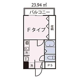 ドミール今池 1Kの間取図画像