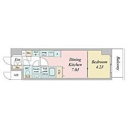 名古屋市千種区今池5丁目マンション 1DKの間取図画像