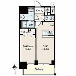 S-RESIDENCE古出来一丁目 1LDKの間取図画像