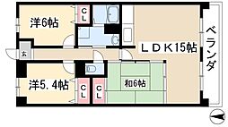 シティ・ライフグランヴィーネ星ケ丘A棟 3LDKの間取図画像