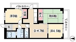 スイートプラザ白壁 3SDKの間取図画像