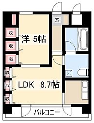 ラ・クール泉 1LDKの間取図画像