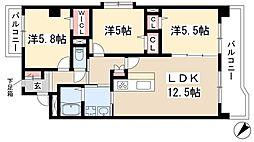 クレッセンド清水ヶ岡 3階