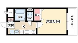 リベルタ 1Kの間取図画像