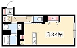 WELLCOURTKANDA ワンルームの間取図画像