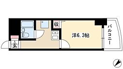 ライオンズマンション新栄 1Kの間取図画像