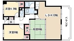 アメニティ伸和 3LDKの間取図画像