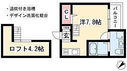 イーグル ワンルームの間取図画像