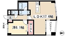 ProceedARATAMABASHI 1LDKの間取図画像