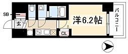 プレサンス鶴舞駅前レジス 1Kの間取図画像