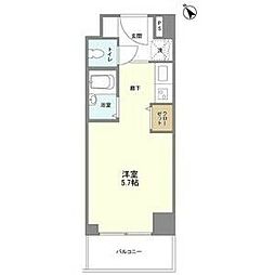 ディオケネス ワンルームの間取図画像