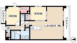 MOTTI3 2LDKの間取図画像