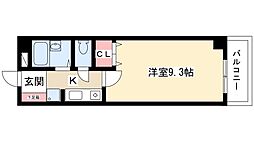 シテイライフ上社 1Kの間取図画像