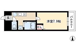 MGファースト 1Kの間取図画像