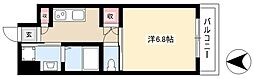 ボンヌ・シャンス 1Kの間取図画像