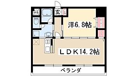一社マサキビル88 1LDKの間取図画像