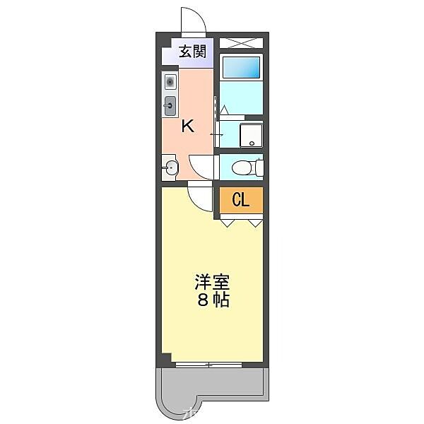 愛知県岡崎市八帖北町(賃貸マンション1K・1階・27.00㎡)の写真 その2