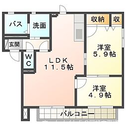 🉐敷金礼金0円！🉐東海道本線 幸田駅 バス23分 えこたん東西ル...