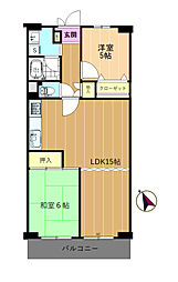 メゾン鹿島台 2LDKの間取図画像