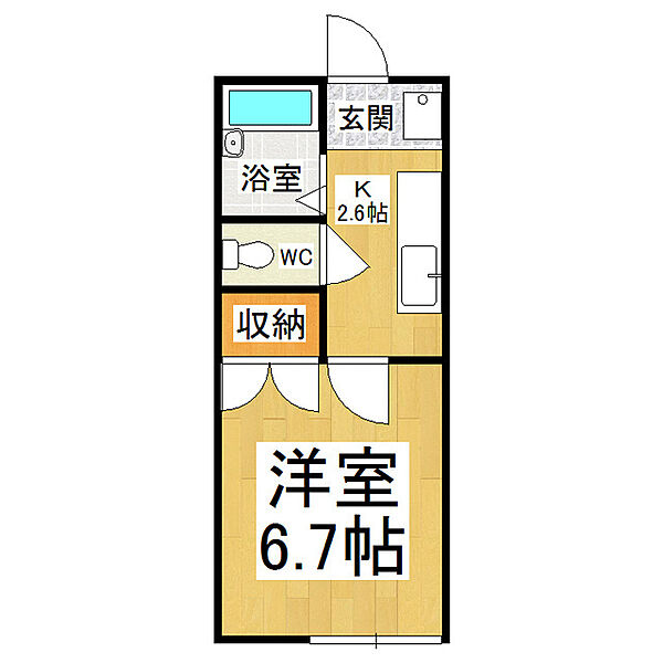 染谷アパート ｜長野県松本市大字南浅間(賃貸アパート1K・1階・20.00㎡)の写真 その2