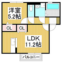 ＧＥＮＩＡＬ　Ｃ棟  ｜ 長野県松本市横田1丁目（賃貸アパート1LDK・2階・42.14㎡） その2