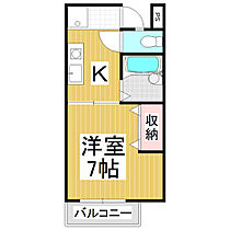 グローリーハイツ　A・Ｂ棟  ｜ 長野県松本市桐1丁目（賃貸アパート1K・1階・24.79㎡） その2