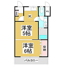 コーポ巾上  ｜ 長野県松本市巾上（賃貸マンション2K・1階・32.70㎡） その2