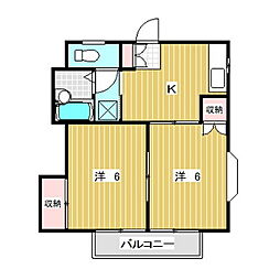間取図画像 2DK