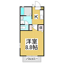 マルシェＭＩＭＵＲＡ　Ｃ棟  ｜ 長野県松本市桐1丁目（賃貸アパート1K・1階・28.24㎡） その2