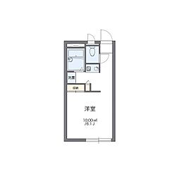 レオパレスロイヤル1 1Kの間取図画像