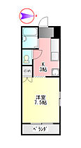 カサブランカ 201 ｜ 岐阜県岐阜市黒野南２丁目（賃貸アパート1K・2階・23.60㎡） その2