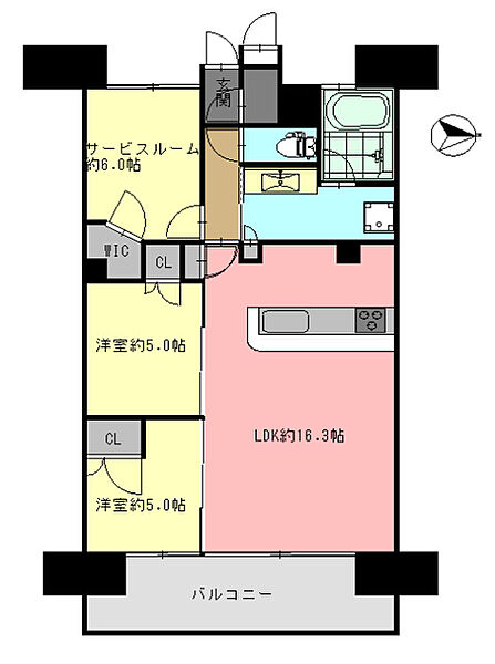 レ・ジェイド岐阜 1003｜岐阜県岐阜市金町８丁目(賃貸マンション3LDK・10階・71.15㎡)の写真 その2