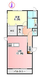 M・A・S2013B 1LDKの間取図画像