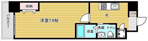 No.65クロッシングタワーORIENT BLD 516｜福岡県北九州市小倉北区黄金1丁目(賃貸マンション1K・5階・24.14㎡)の写真 その2