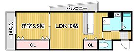 シグナス 906 ｜ 福岡県北九州市小倉北区中津口1丁目10-45（賃貸マンション1LDK・9階・41.73㎡） その2