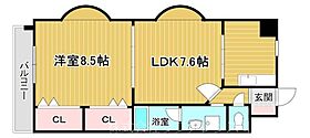 浅野ベイタワー  ｜ 福岡県北九州市小倉北区浅野2丁目3-6（賃貸マンション1LDK・5階・40.95㎡） その2