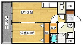 メゾンドポラリス 402 ｜ 福岡県北九州市八幡西区熊西1丁目（賃貸マンション1LDK・4階・38.60㎡） その2