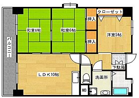 イエローマンション小倉 1101 ｜ 福岡県北九州市小倉北区木町1丁目7-41（賃貸マンション3LDK・11階・64.61㎡） その2