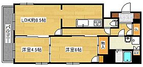 リファレンス南小倉 101 ｜ 福岡県北九州市小倉北区弁天町7-4（賃貸マンション2LDK・1階・47.20㎡） その2