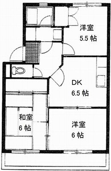 ラフォーレ西沢 ２０１号｜愛知県豊川市御油町西沢(賃貸アパート3DK・2階・52.23㎡)の写真 その2