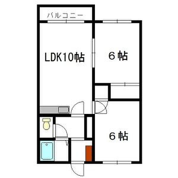 コーポかなや 00303｜北海道札幌市白石区中央一条７丁目(賃貸マンション2LDK・3階・46.17㎡)の写真 その1