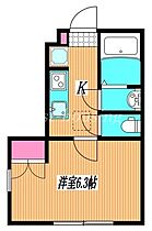 東京都府中市多磨町1丁目（賃貸アパート1K・1階・20.72㎡） その2