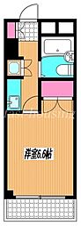 JR中央本線 東小金井駅 徒歩5分の賃貸マンション 2階1Kの間取り