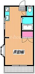 メゾン武蔵野 ワンルームの間取図画像