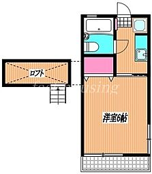 ミキハウス 1Kの間取図画像