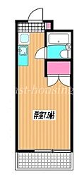 トラスティふじの木 ワンルームの間取図画像