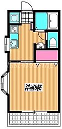 フォレスト小桜 1Kの間取図画像