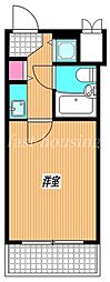 ライオンズテラス武蔵小金井 1Kの間取図画像