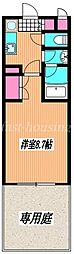 ルヴェール多磨 1Kの間取図画像